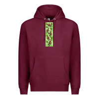 Burgundy dinosaur parasaurolophus pen wrap Premium Hoodie - Artiststas