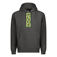 Charcoal Heather dinosaur parasaurolophus pen wrap Premium Hoodie - Artiststas