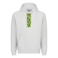 Dove Grey dinosaur parasaurolophus pen wrap Premium Hoodie - Artiststas