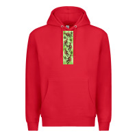 Red dinosaur parasaurolophus pen wrap Premium Hoodie - Artiststas