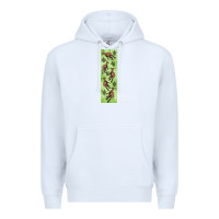 White dinosaur parasaurolophus pen wrap Premium Hoodie - Artiststas