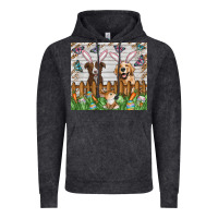 Vintage Black Easter Dog Vintage Hoodie - CowhideDigitalArt