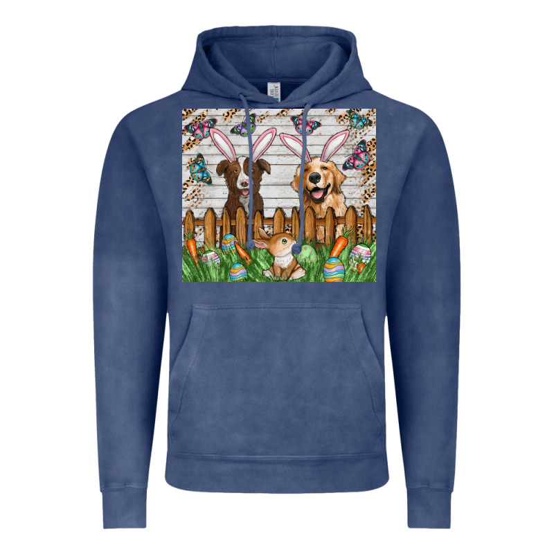Easter Dog Vintage Hoodie by CowhideDigitalArt | Teevron