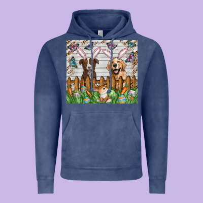 Easter Dog Vintage Hoodie Designed By Cowhidedigitalart