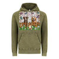 Vintage Olive Easter Dog Vintage Hoodie - CowhideDigitalArt