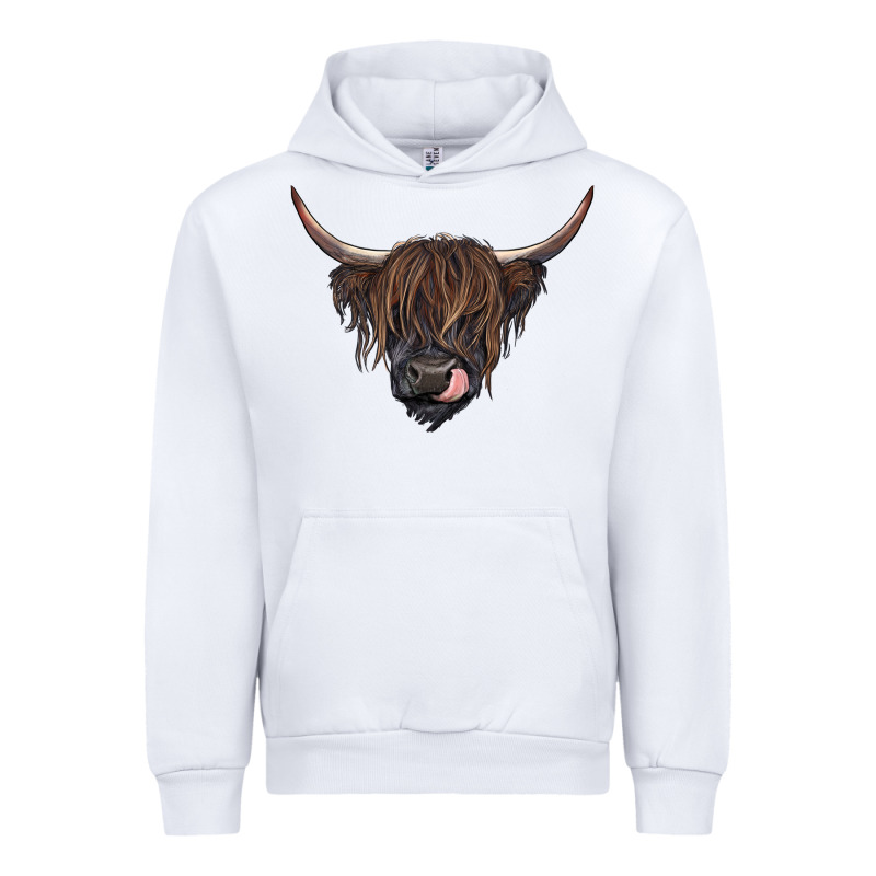 Black Highland Cow Urban Hoodie by RanaPortraitStore | Teevron