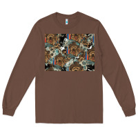 Chestnut Dog Pattern Long Sleeve Tee - CowhideDigitalArt