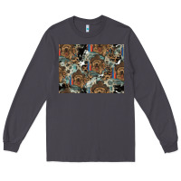 Smoke Dog Pattern Long Sleeve Tee - CowhideDigitalArt