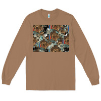 Toasted Coconut Dog Pattern Long Sleeve Tee - CowhideDigitalArt