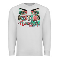 Dove Grey resting nurse face Premium Sweatshirt - RanaPortraitStore