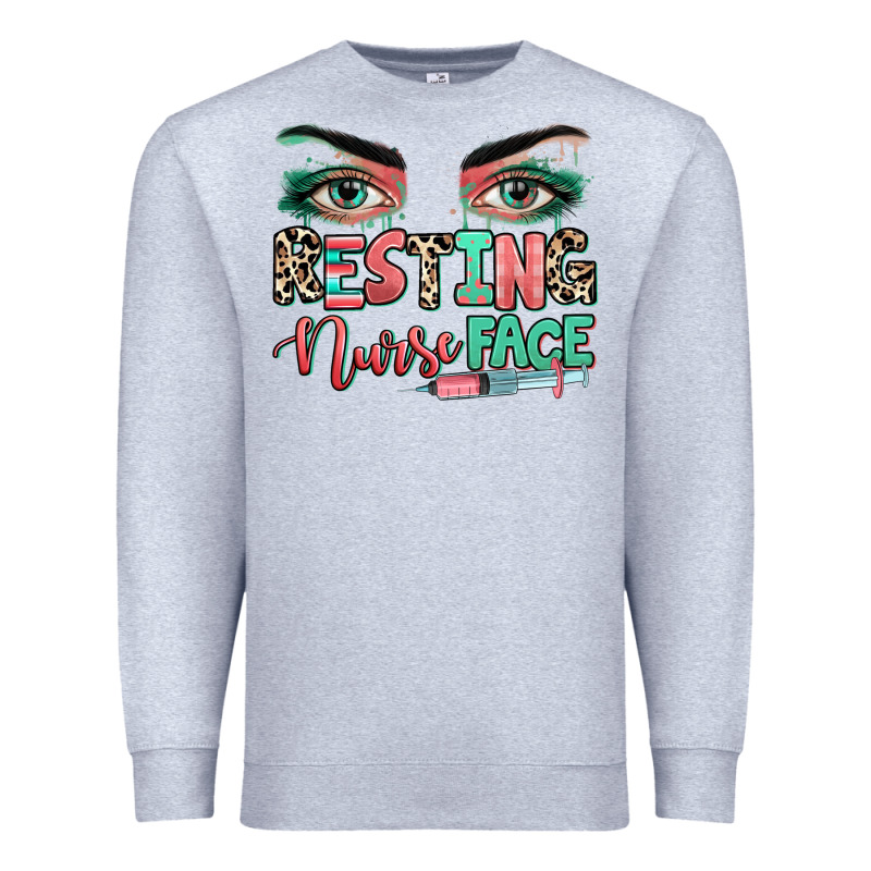 Resting Nurse Face Premium Sweatshirt by RanaPortraitStore | Teevron