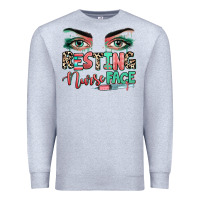 Heather Grey resting nurse face Premium Sweatshirt - RanaPortraitStore
