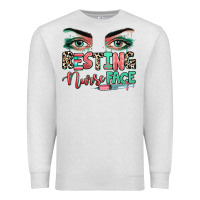 Oatmeal Heather resting nurse face Premium Sweatshirt - RanaPortraitStore
