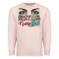 Pale Pink resting nurse face Premium Sweatshirt - RanaPortraitStore
