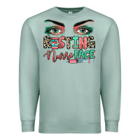 Seafoam resting nurse face Premium Sweatshirt - RanaPortraitStore