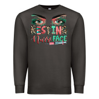 Smoke resting nurse face Premium Sweatshirt - RanaPortraitStore