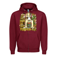 Burgundy he don't love me like tequila does Zipper Hoodie - JahusDesignShop