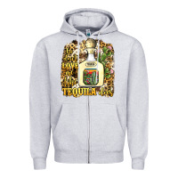 Heather Grey he don't love me like tequila does Zipper Hoodie - JahusDesignShop