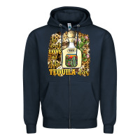 Navy he don't love me like tequila does Zipper Hoodie - JahusDesignShop
