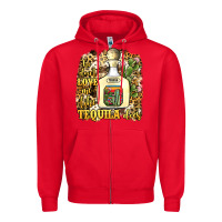Red he don't love me like tequila does Zipper Hoodie - JahusDesignShop