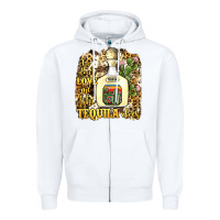 White he don't love me like tequila does Zipper Hoodie - JahusDesignShop