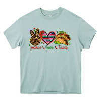 Arona Peace love tacos Mexico Heavy Core Tee - HowdyJamesFarm