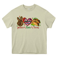 Mossy Peace love tacos Mexico Heavy Core Tee - HowdyJamesFarm