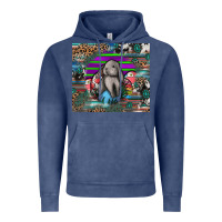 Vintage Denim easter Vintage Hoodie - CowhideDigitalArt