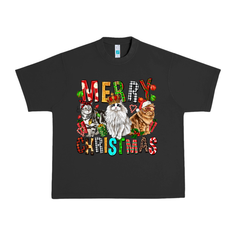 Merry Christmas Cats Urban Heavy Tee by FaDigitalArtStudio | Teevron
