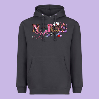 Valentines Day Nurse Heavyweight Hoodie Designed By Ranaportraitstore