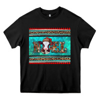 Black western christmas baby cow noel tumbler Heavy Core Tee - Jasminsmagicworld