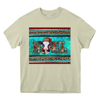 Western Christmas Baby Cow Noel Tumbler Heavy Core Tee | Teevron