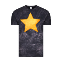 Cloud Black yellow star Vintage Tee - FaDigitalArtStudio