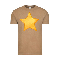 Vintage Coffee yellow star Vintage Tee - FaDigitalArtStudio