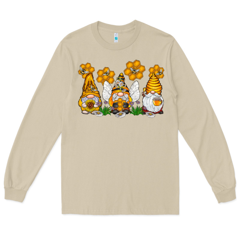 Honey Gnome Long Sleeve Tee by CowhideDigitalArt | Teevron