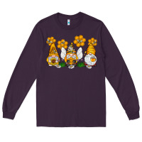 Plum Honey Gnome Long Sleeve Tee - CowhideDigitalArt