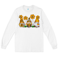 White Honey Gnome Long Sleeve Tee - CowhideDigitalArt