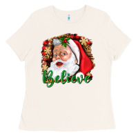 Bone Believe And Santa Ladies Tee - BundleAndBundleShop