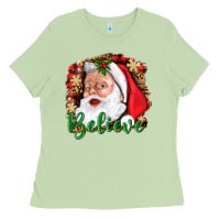 Matcha Believe And Santa Ladies Tee - BundleAndBundleShop