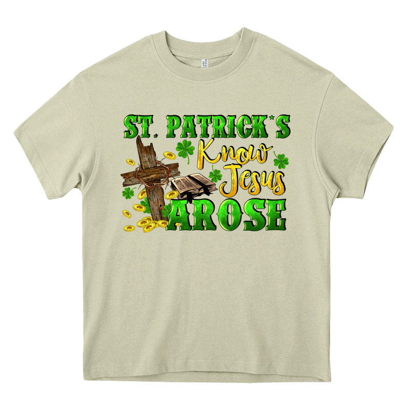 St. Patrick's Know Jesus Arose Heavy Core Tee by CowGirlArtShop | Teevron