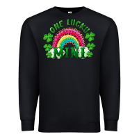 Black st patricks day one lucky mini Premium Sweatshirt - RanaPortraitStore
