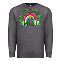 Charcoal Heather st patricks day one lucky mini Premium Sweatshirt - RanaPortraitStore