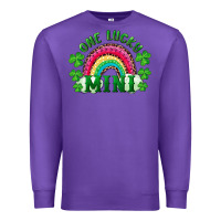 Purple st patricks day one lucky mini Premium Sweatshirt - RanaPortraitStore