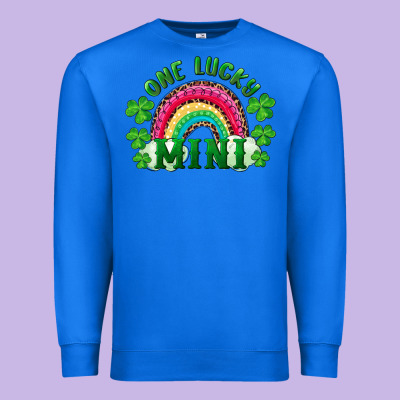 St Patricks Day One Lucky Mini Premium Sweatshirt Designed By Ranaportraitstore