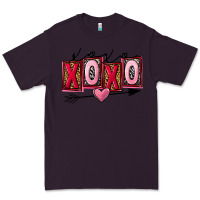 Plum Xoxo love Valentine's Day Premium Tee - FaDigitalArtStudio