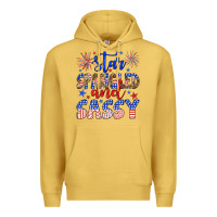 Antique Gold star spangled and sassy Premium Hoodie - Artiststas