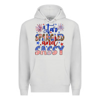 Dove Grey star spangled and sassy Premium Hoodie - Artiststas