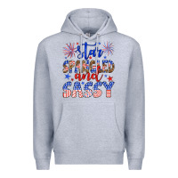 Heather Grey star spangled and sassy Premium Hoodie - Artiststas