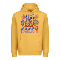 Mustard star spangled and sassy Premium Hoodie - Artiststas