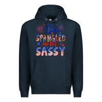 Navy star spangled and sassy Premium Hoodie - Artiststas
